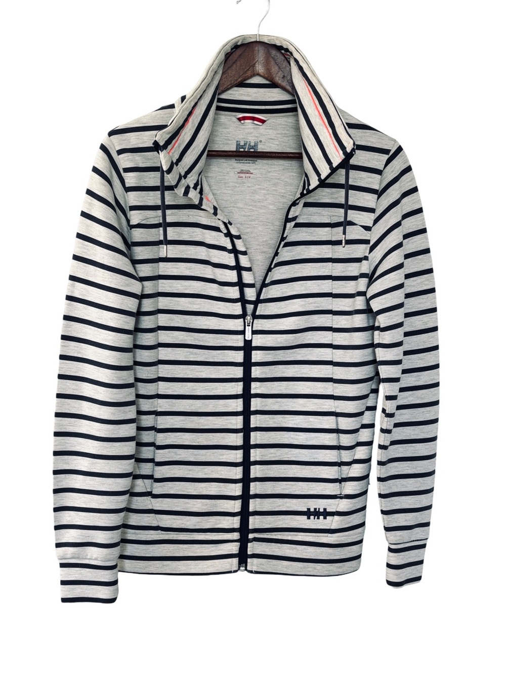Helly Hansen Women’s Navy & light grey Striped Zip-Up Jacket